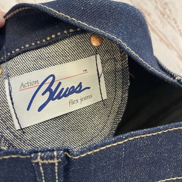 Vintage 70s Sears Action Blues‎ Flex Jeans Denim Women's 12 Petite Inseam 32" - Picture 12 of 16